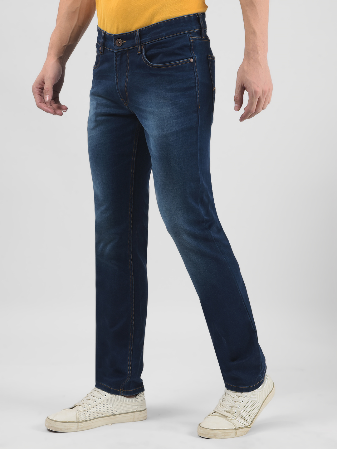 Numero Uno Men Dark Wash Skinny Fit Jeans